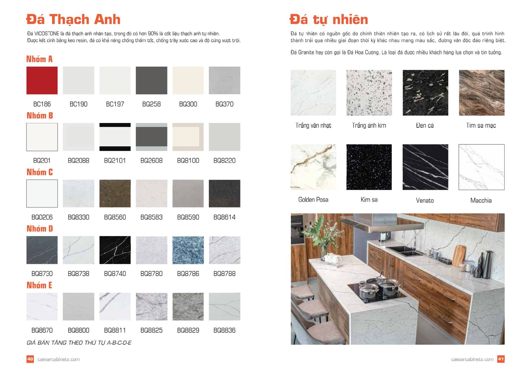 Tủ bếp Caesar Catalogue và Bảng giá mới nhất 2025 /Page 20